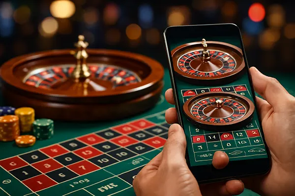 Mobile roulette session