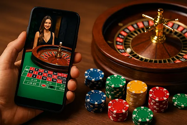 Smartphone roulette game